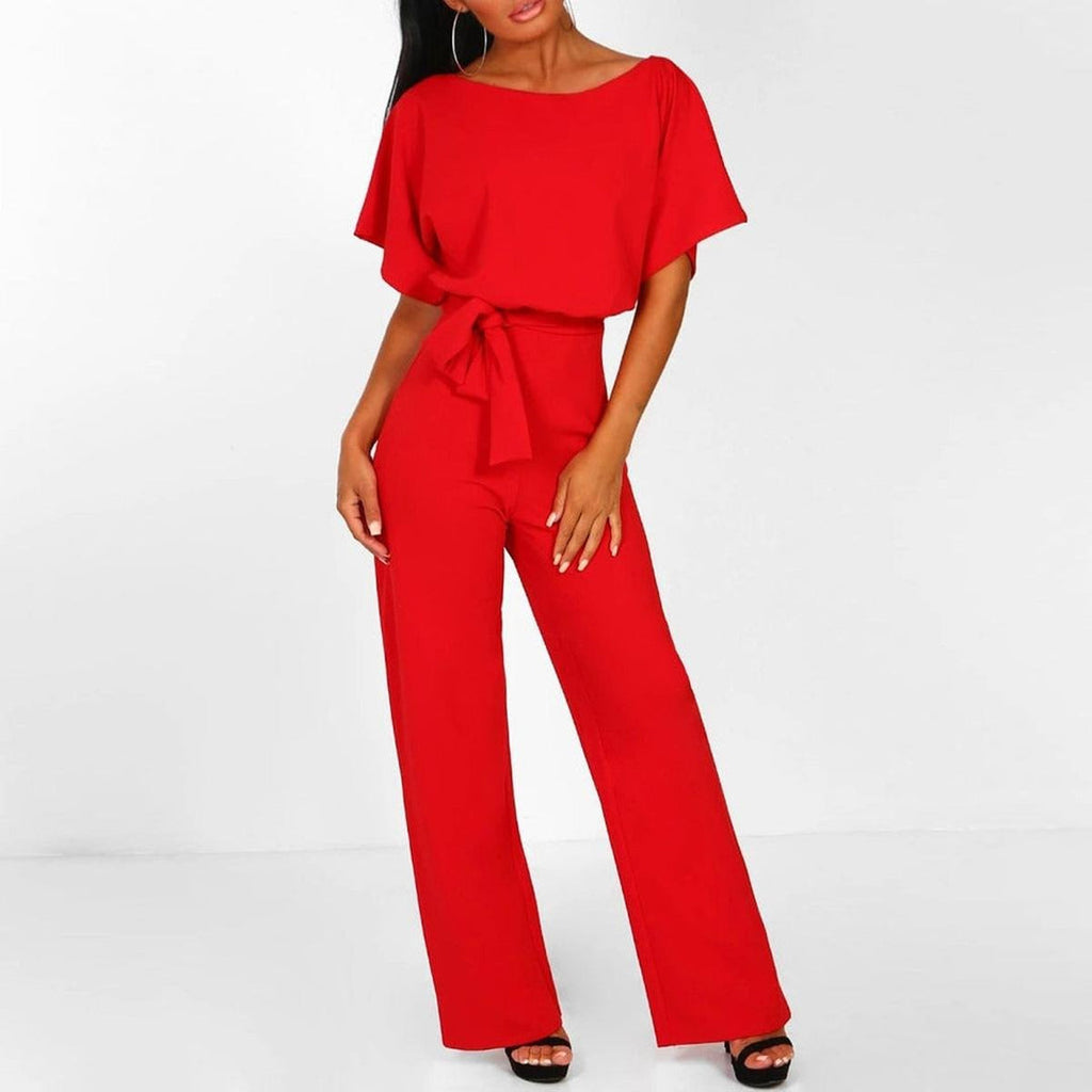 Marchmel | Combinaison casual à manches courtes avec ceinture pour femme