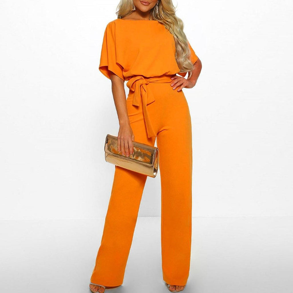 Marchmel | Combinaison casual à manches courtes avec ceinture pour femme