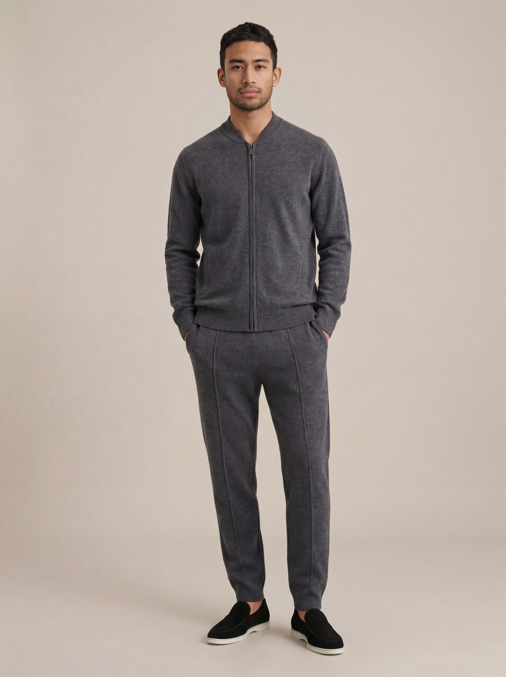 Ensemble Norio Cachemire Gris