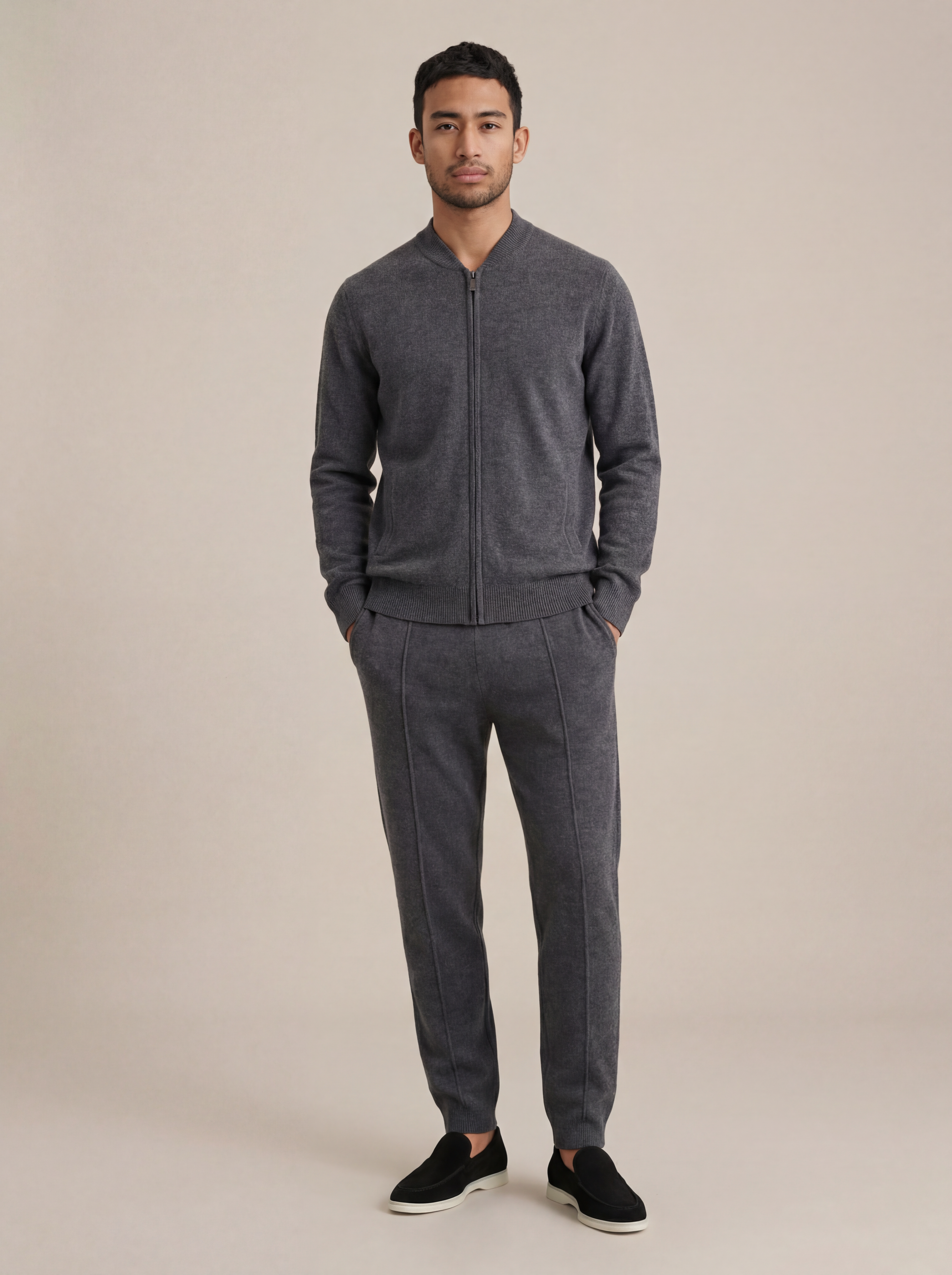 Ensemble Norio Cachemire Gris
