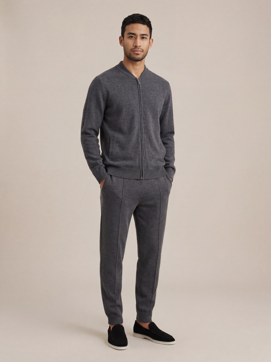 Ensemble Norio Cachemire Gris