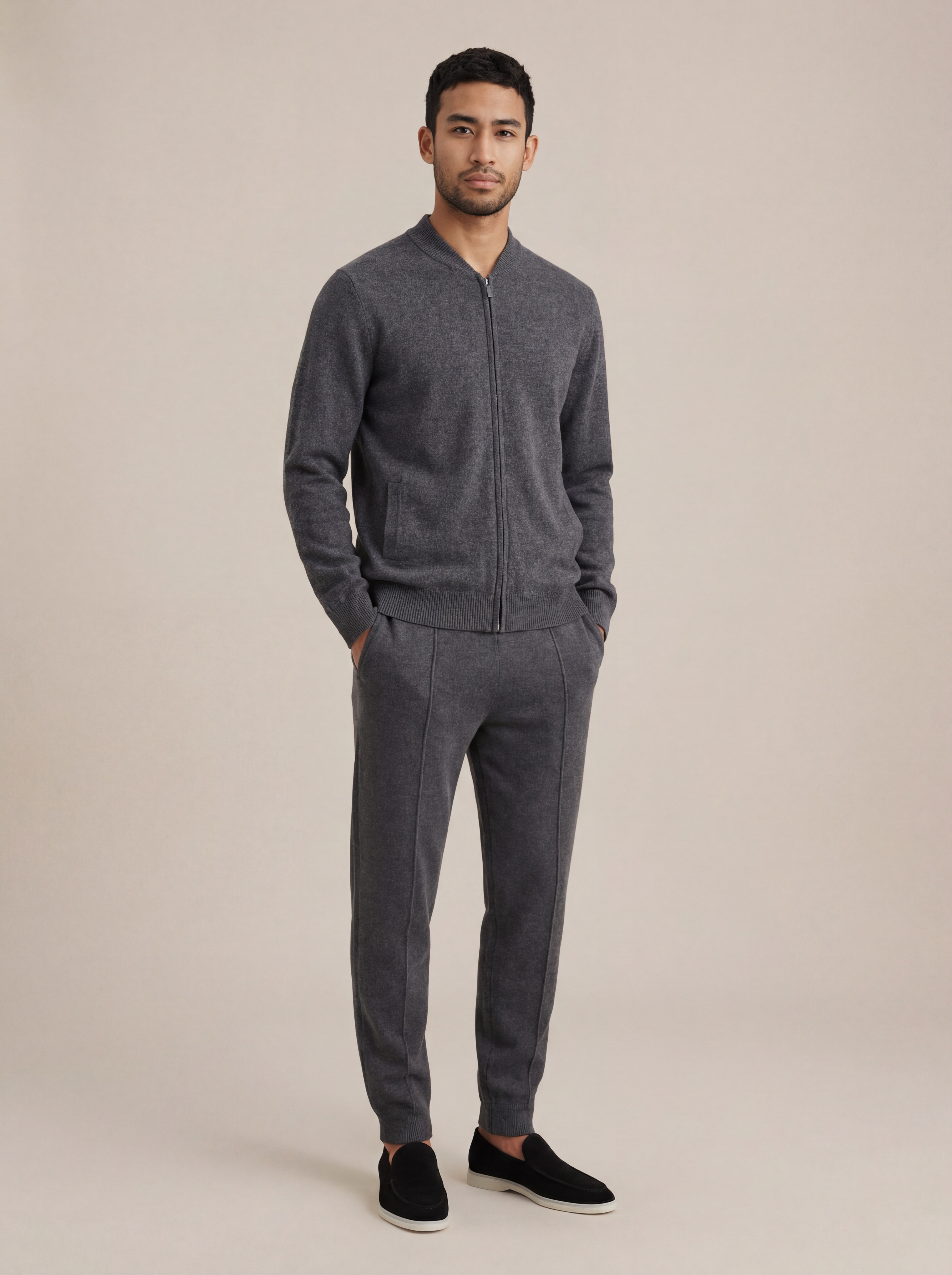 Ensemble Norio Cachemire Gris