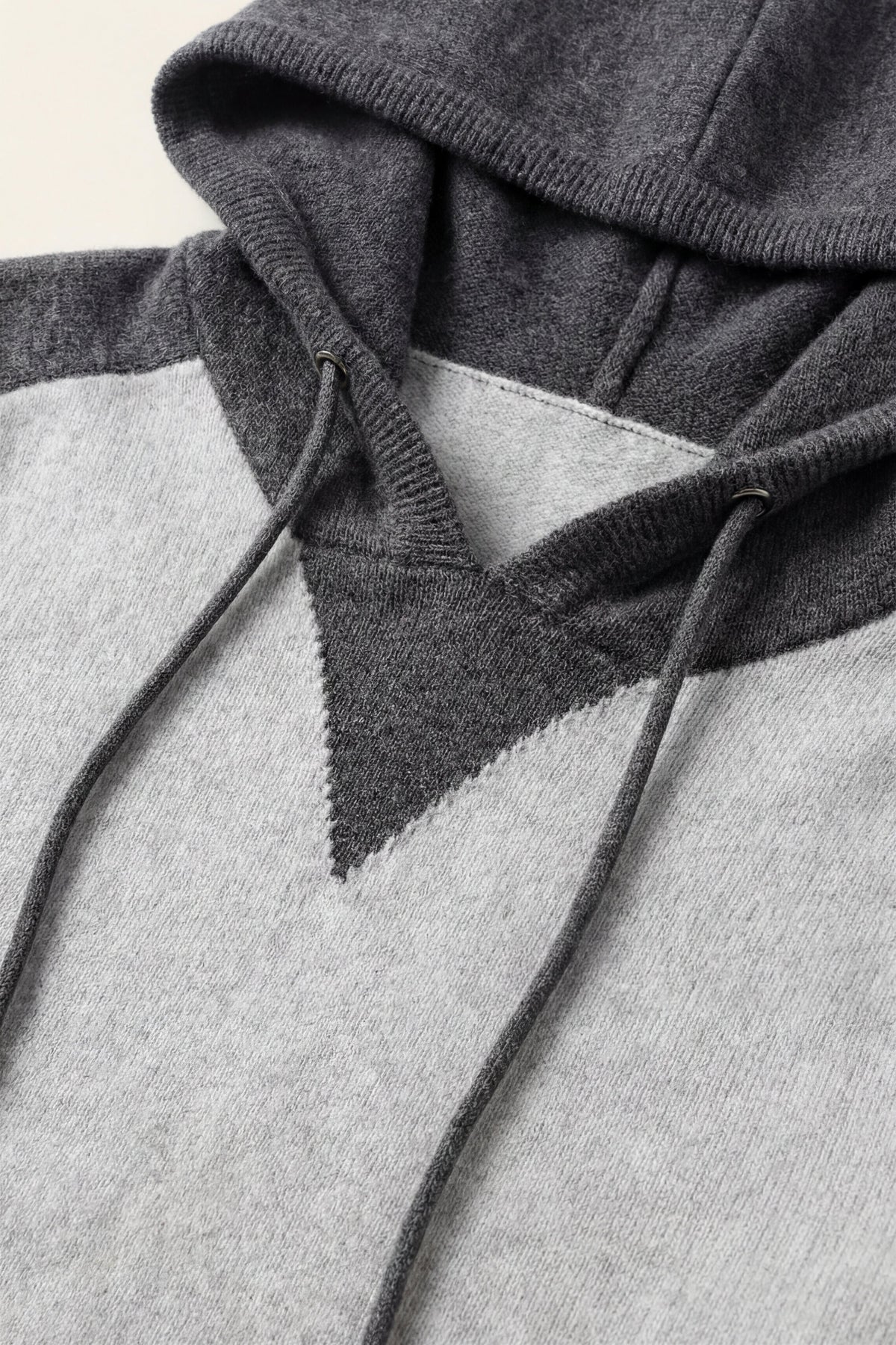 Ensemble de survêtement en cachemire Jaquard Gris