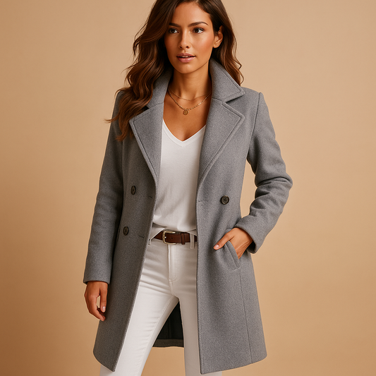 Marchmel | Femme Manteau Laine Double Boutonnage