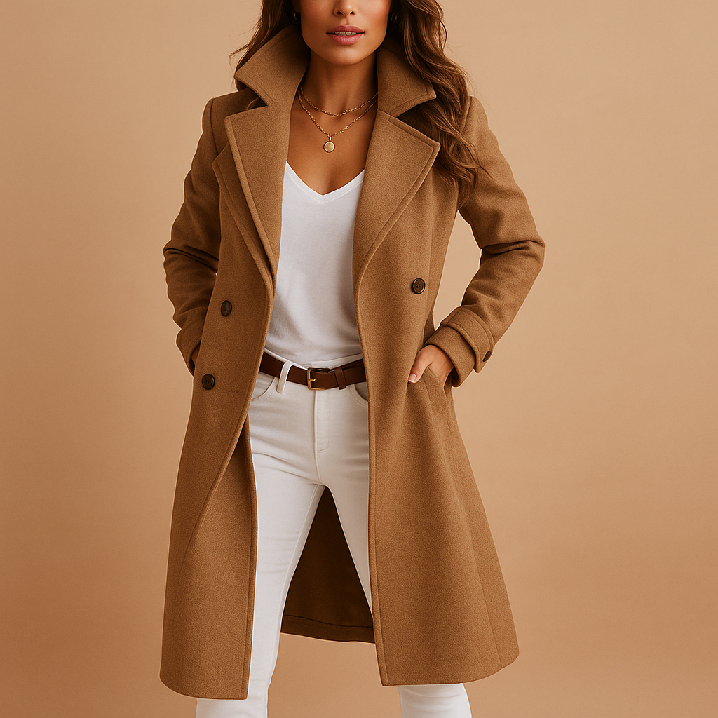 Marchmel | Femme Manteau Laine Double Boutonnage
