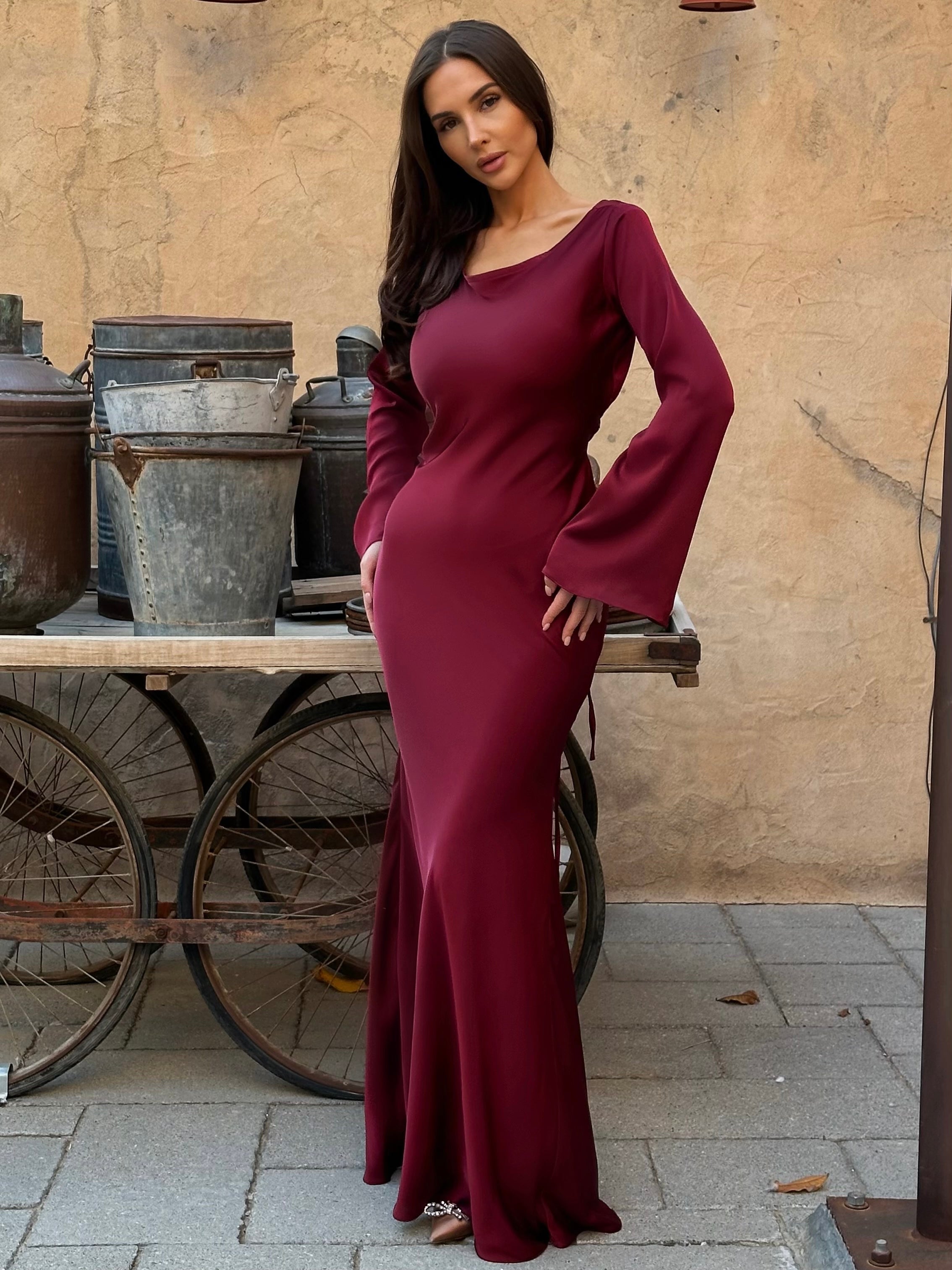 Marchmel | Robe longue à manches longues élégance sans effort pour chaque occasion