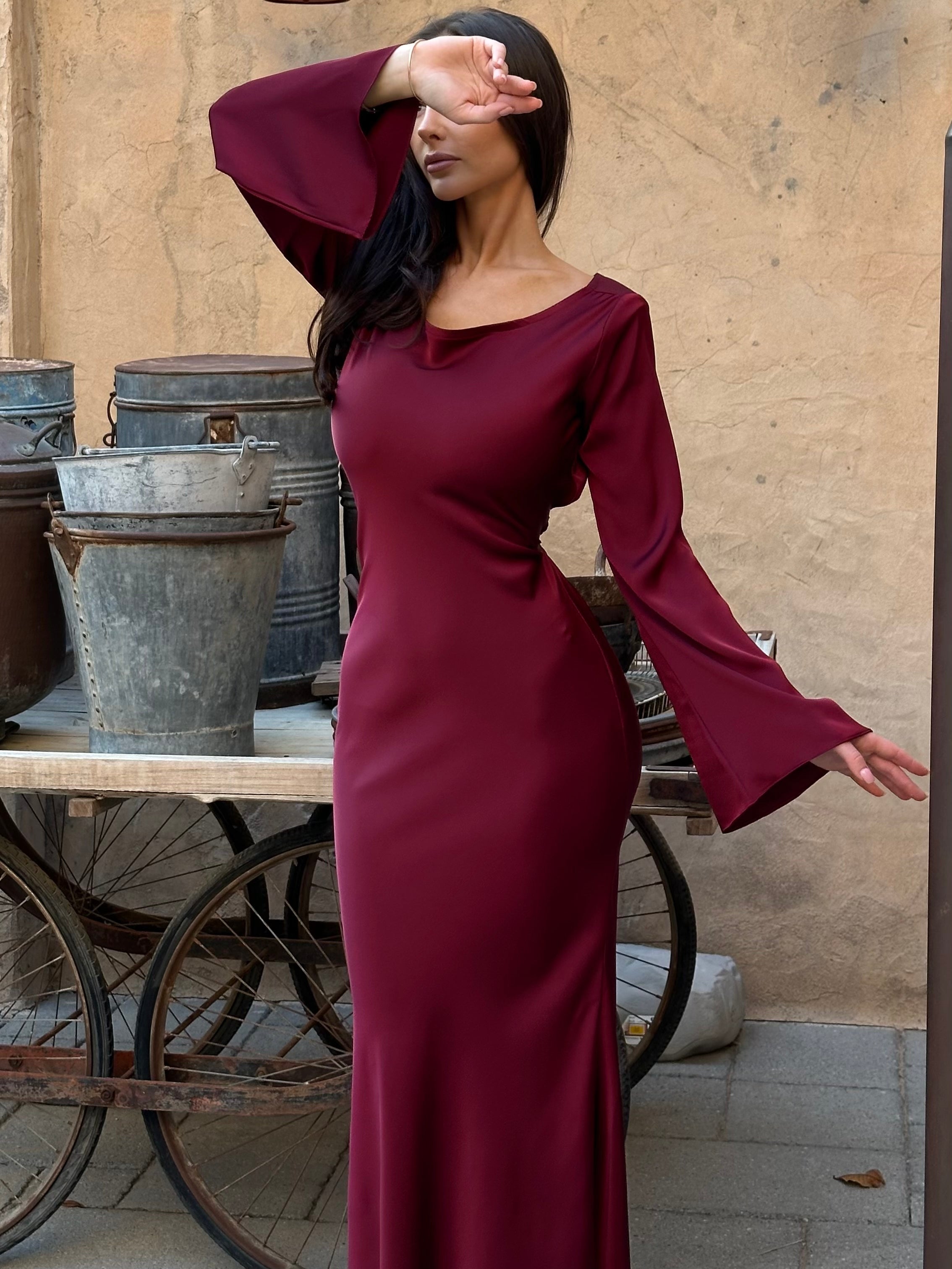 Marchmel | Robe longue à manches longues élégance sans effort pour chaque occasion