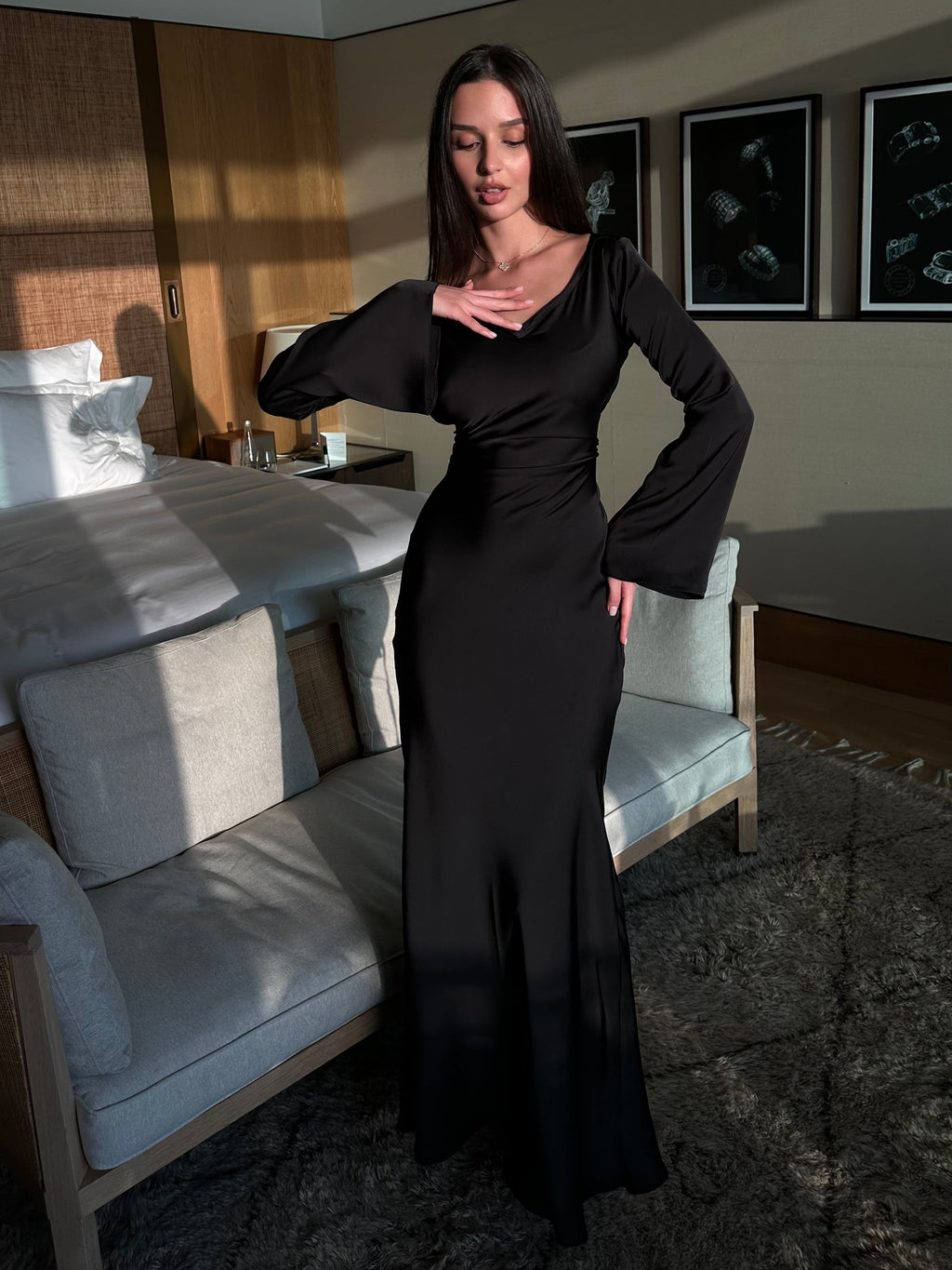 Marchmel | Robe longue à manches longues élégance sans effort pour chaque occasion