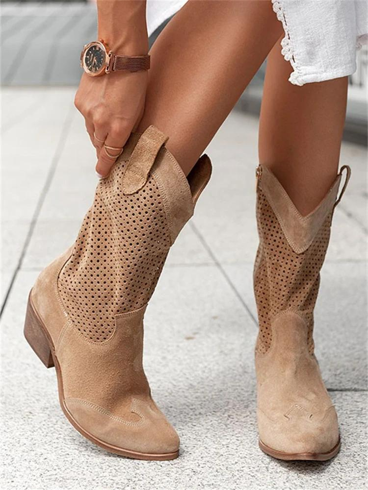 Marchmel | Femme Bottes Cowboy Tendance Élégantes