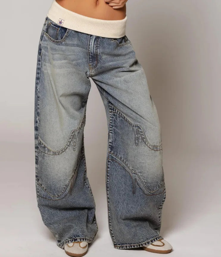 Marchmel | Femme Jeans Coupe Ample Vintage Confort