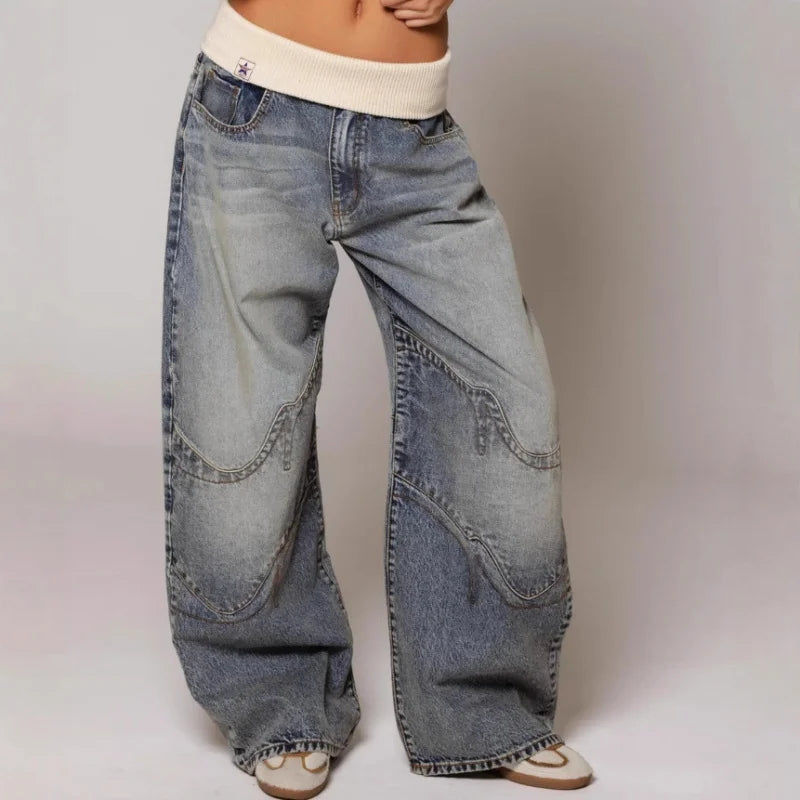 Marchmel | Femme Jeans Coupe Ample Vintage Confort