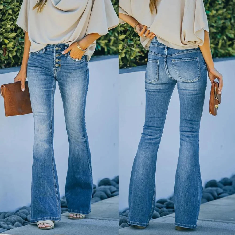 Marchmel | Femme Jeans Vintage Coupe Évasée