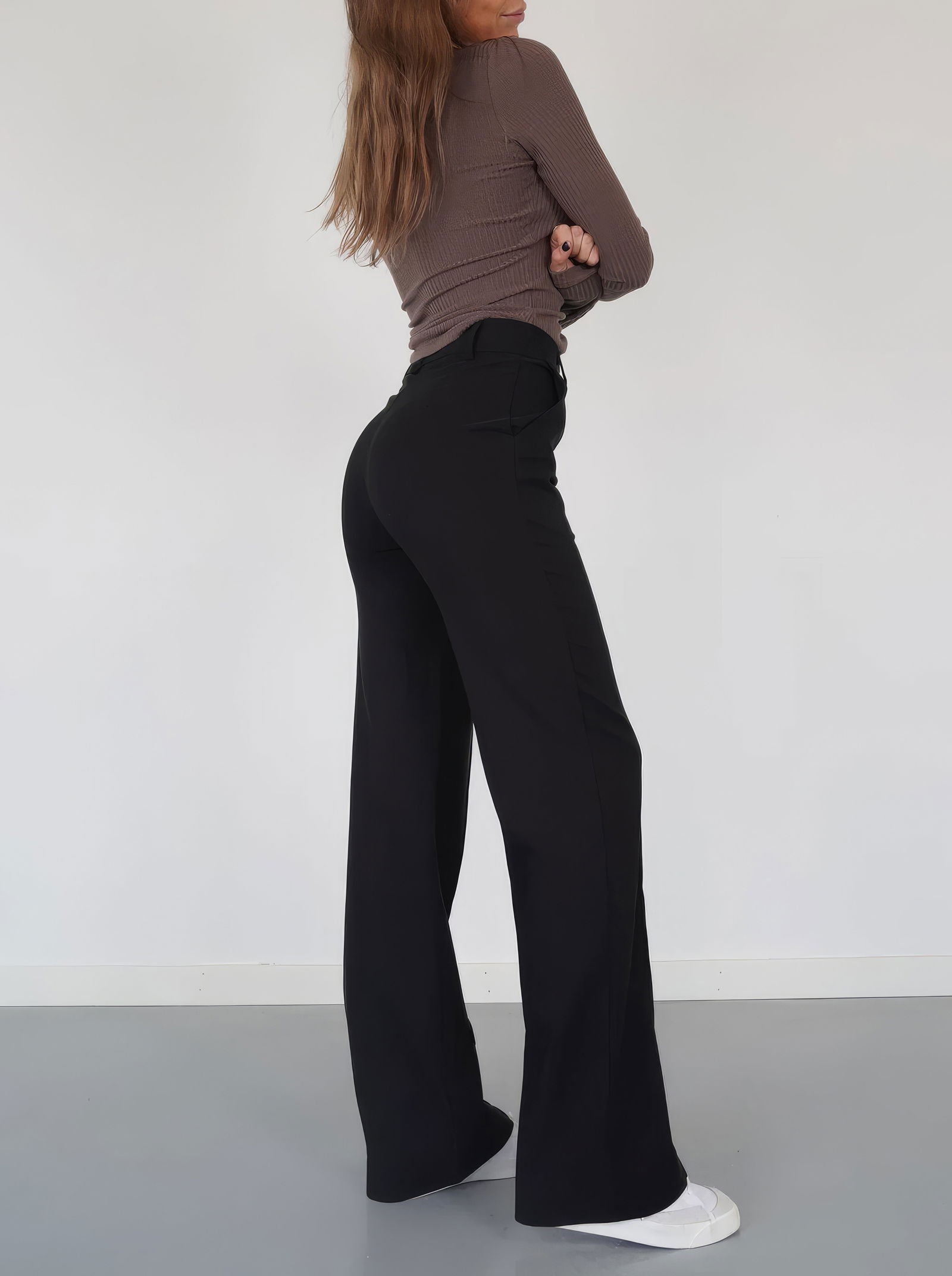 Marchmel | Femme Pantalon Amy Coupe Large Chic Automne