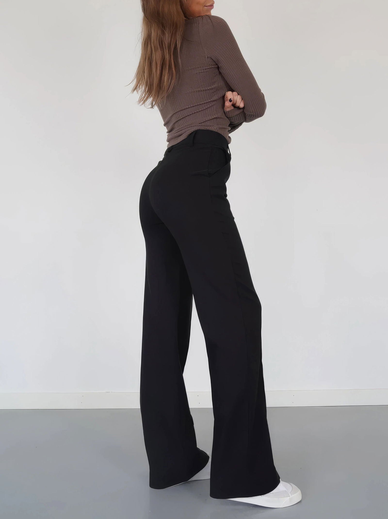 Marchmel | Femme Pantalon Amy Coupe Large Chic Automne