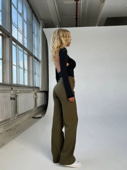 Marchmel | Femme Pantalon Amy Coupe Large Chic Automne