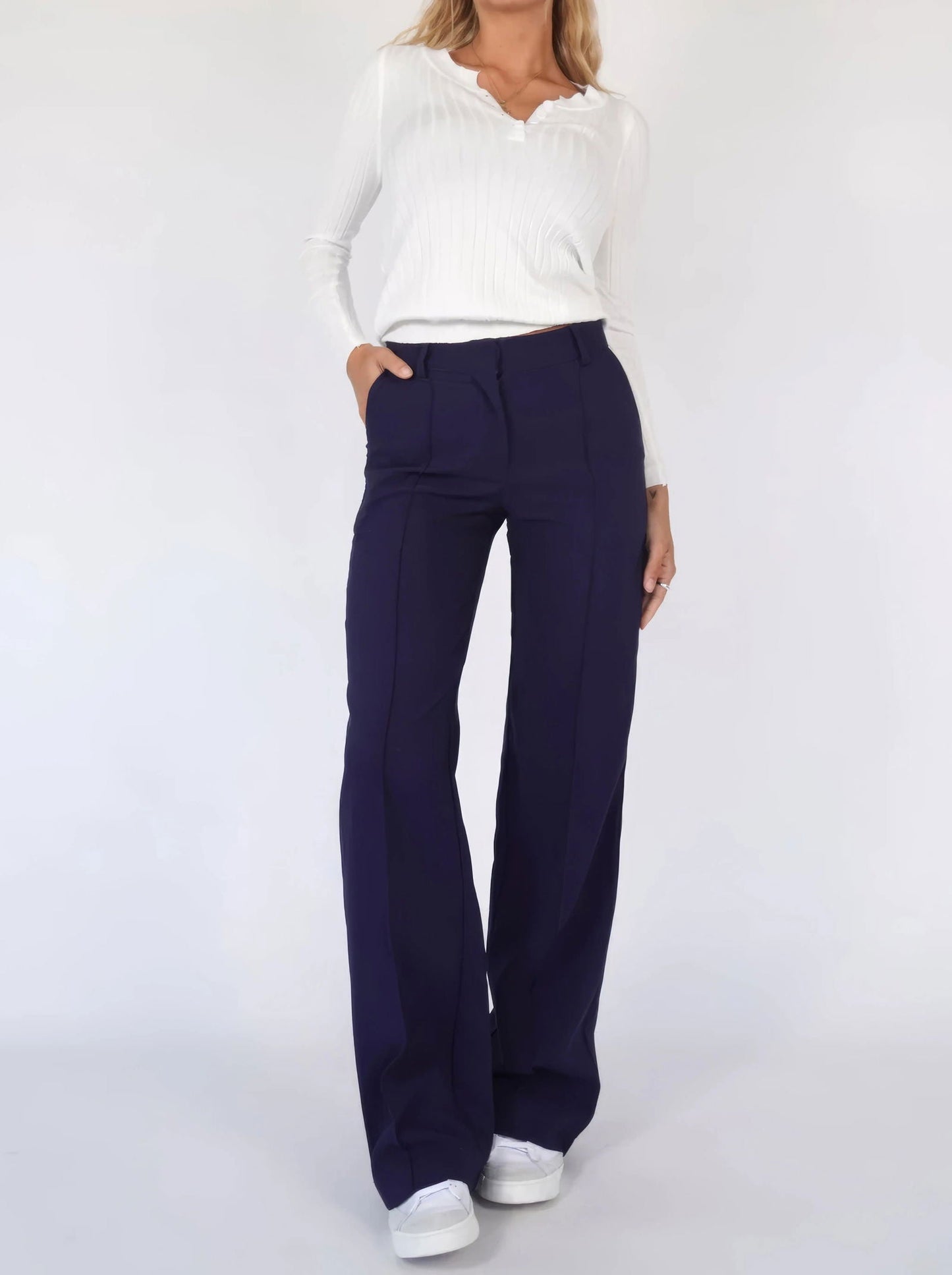 Marchmel | Femme Pantalon Amy Coupe Large Chic Automne