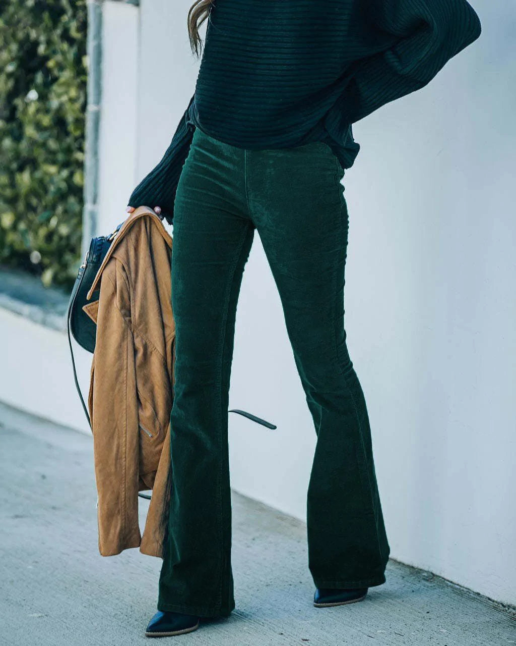 Marchmel | Femme Pantalon Coupe Évasée Taille Haute