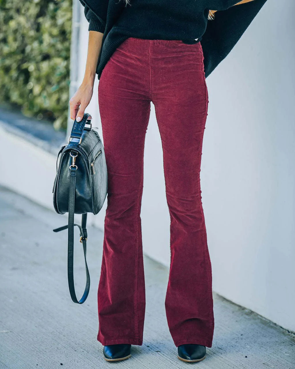 Marchmel | Femme Pantalon Coupe Évasée Taille Haute