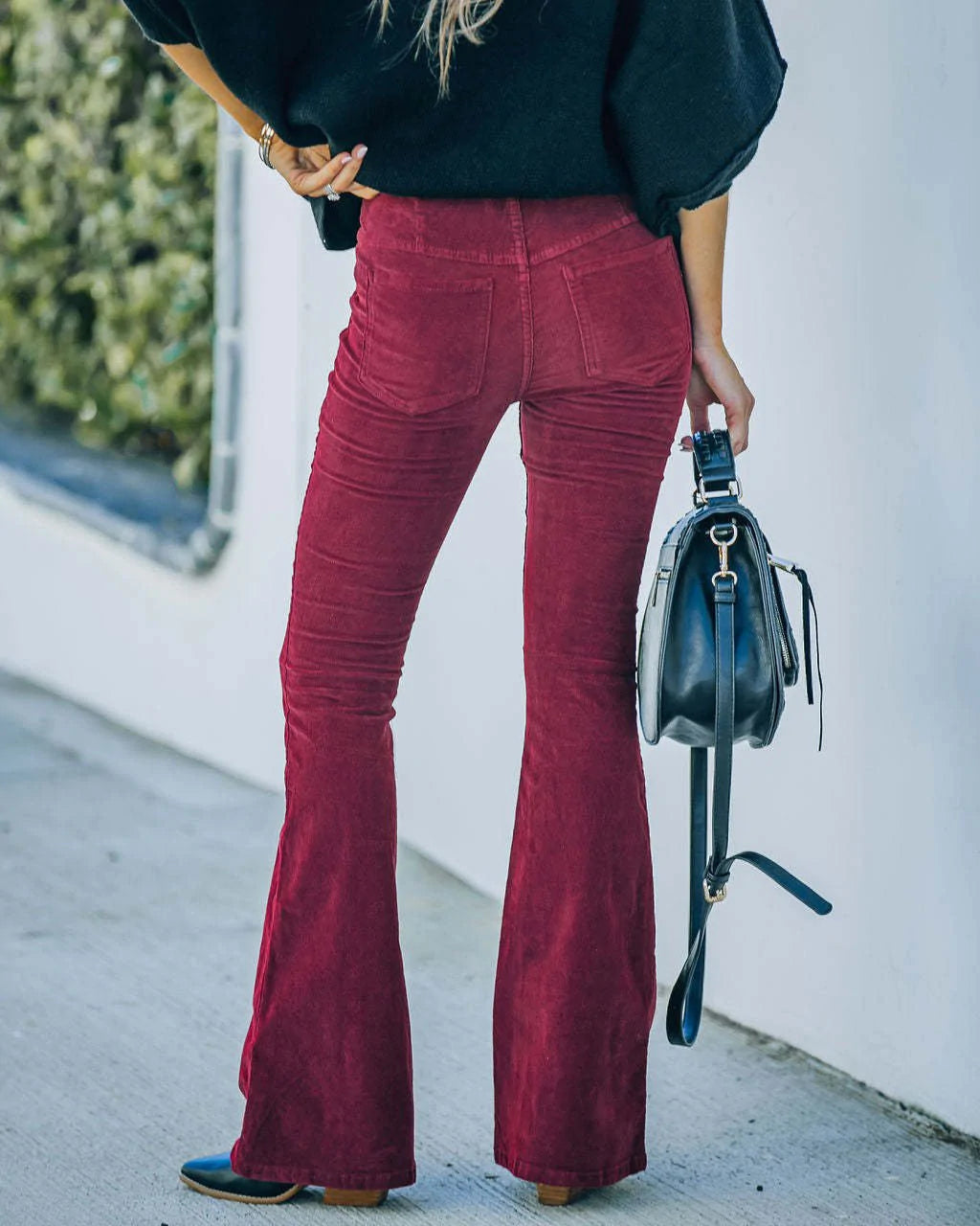 Marchmel | Femme Pantalon Coupe Évasée Taille Haute