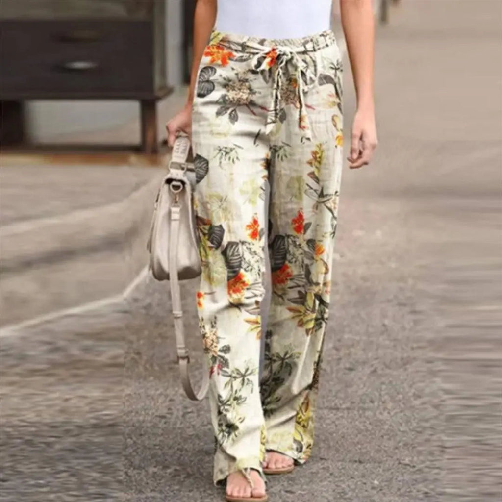 Marchmel | Femme Pantalon Imprimé Floral Chic Automne