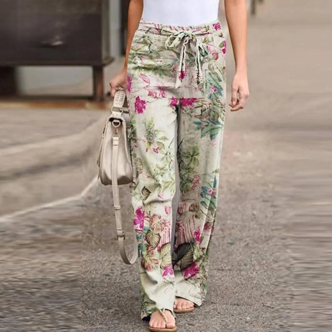 Marchmel | Femme Pantalon Imprimé Floral Chic Automne