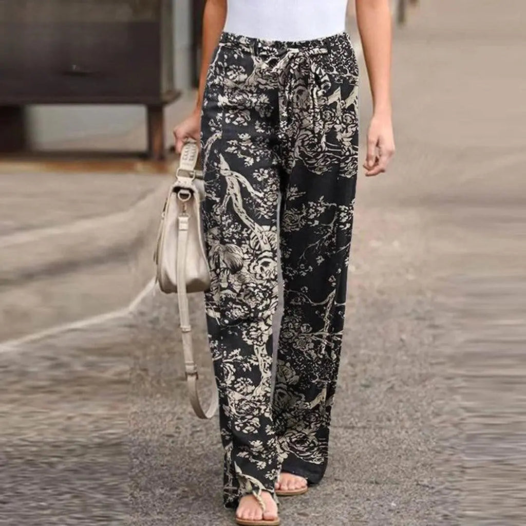 Marchmel | Femme Pantalon Imprimé Floral Chic Automne