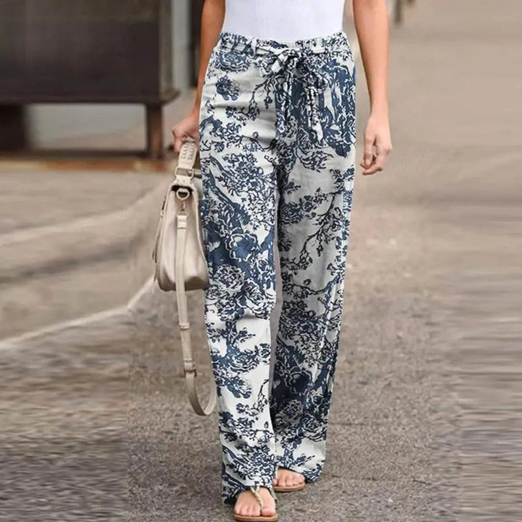Marchmel | Femme Pantalon Imprimé Floral Chic Automne