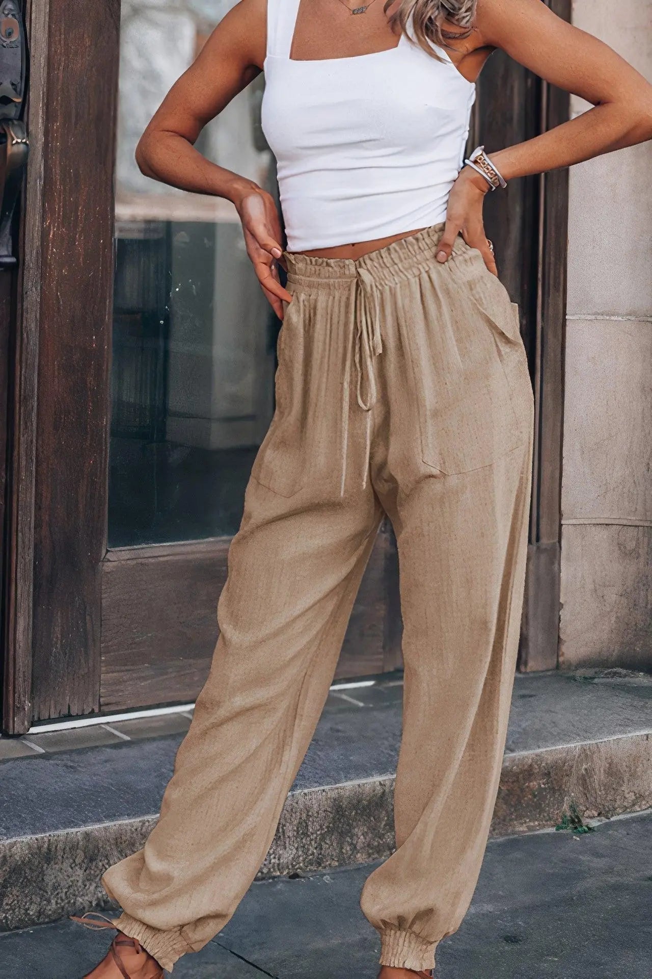 Marchmel | Femme Pantalon Lin ALOHA Automne Léger Confort