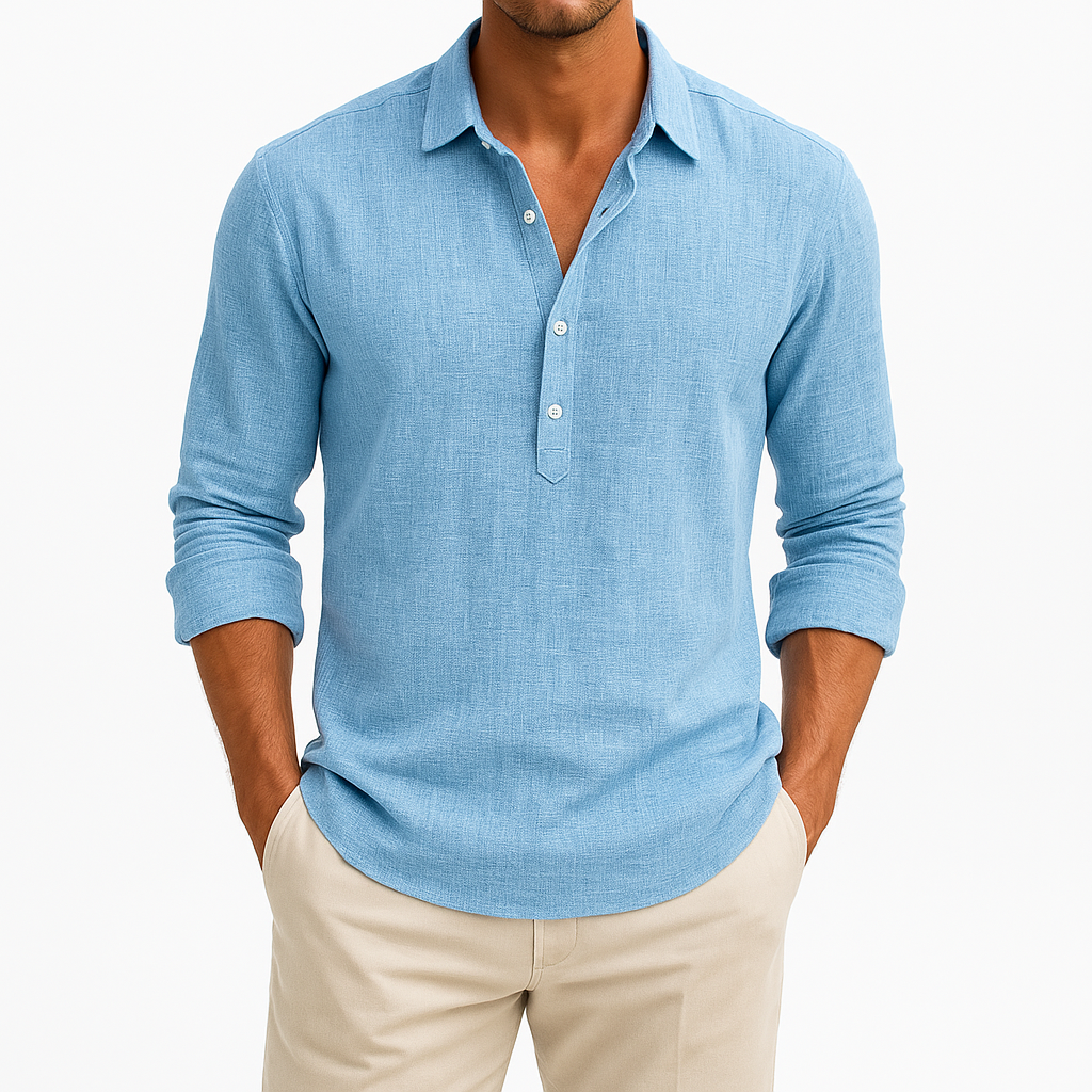 Marchmel | Homme Chemise Boutonnée en Lin