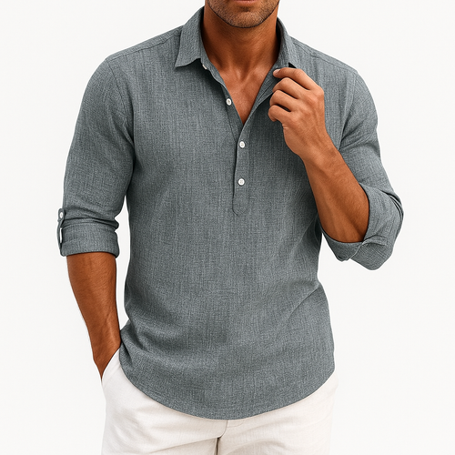 Marchmel | Homme Chemise Boutonnée en Lin