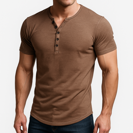 Marchmel | Homme Chemise Henley Ajustée