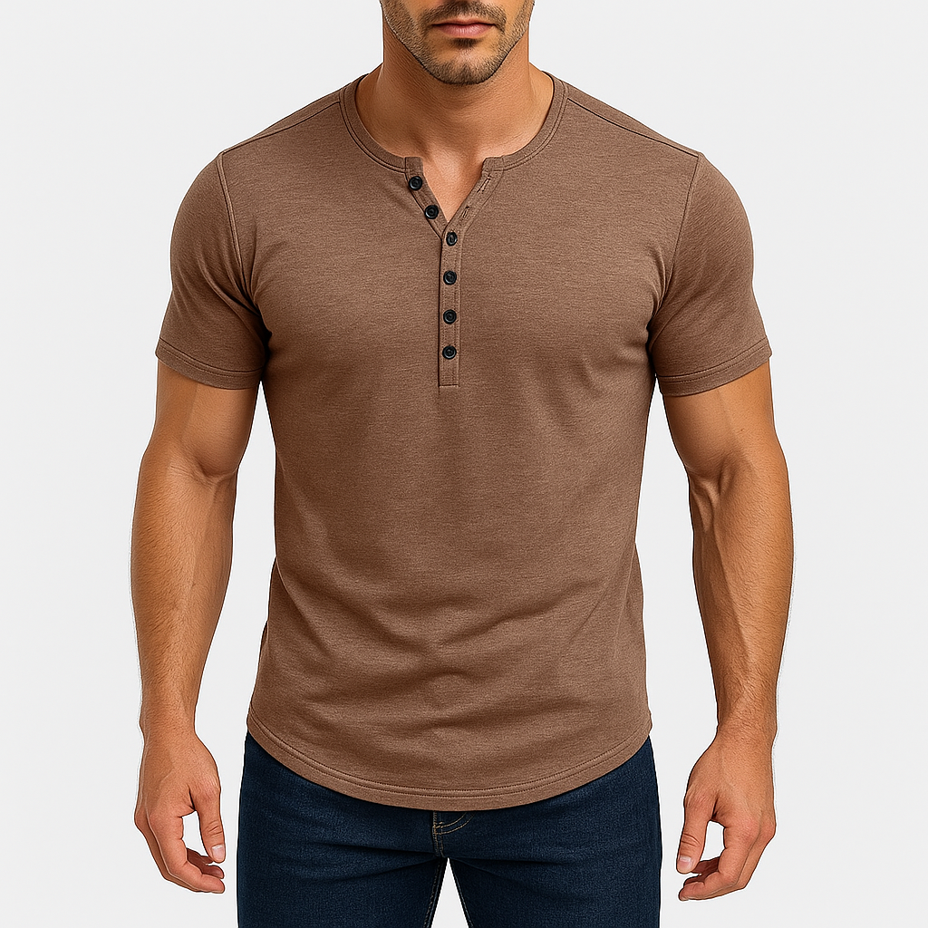 Marchmel | Homme Chemise Henley Ajustée