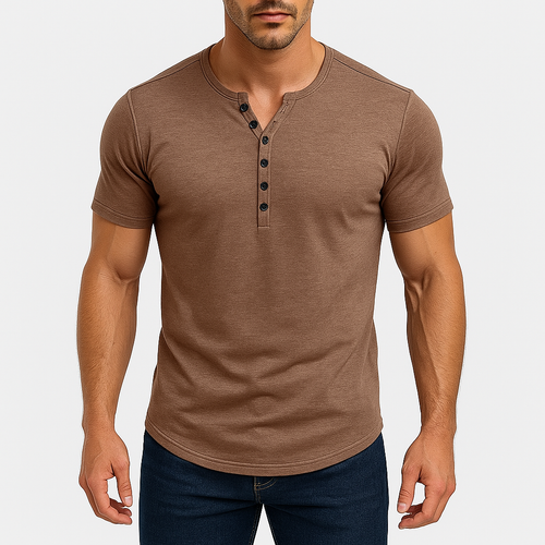 Marchmel | Homme Chemise Henley Ajustée