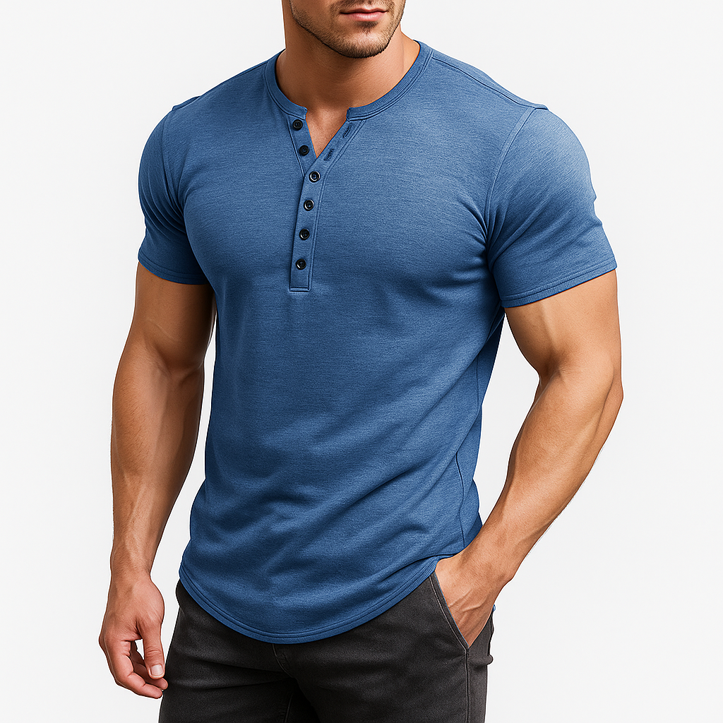 Marchmel | Homme Chemise Henley Ajustée