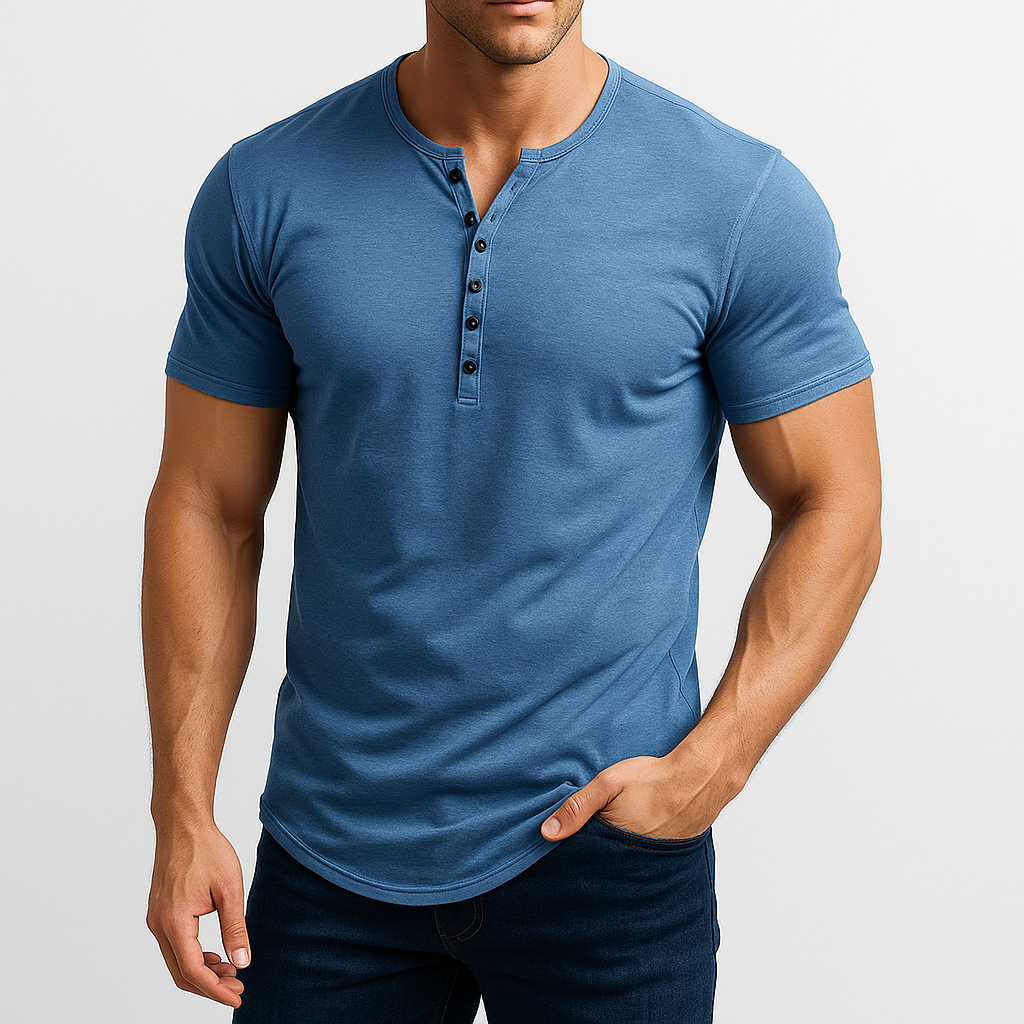 Marchmel | Homme Chemise Henley Ajustée