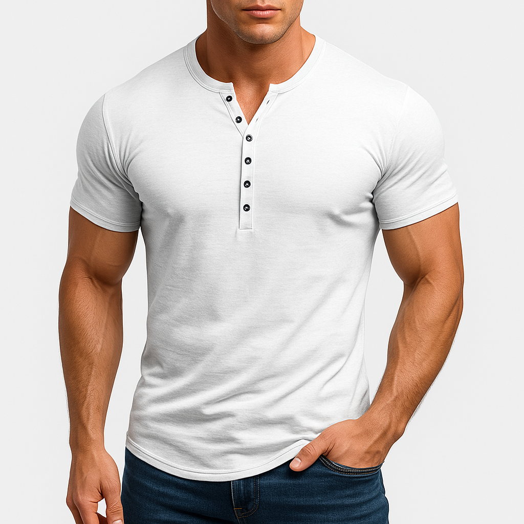 Marchmel | Homme Chemise Henley Ajustée