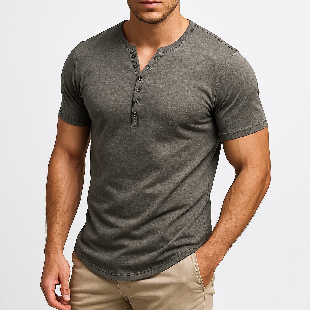 Marchmel | Homme Chemise Henley Ajustée