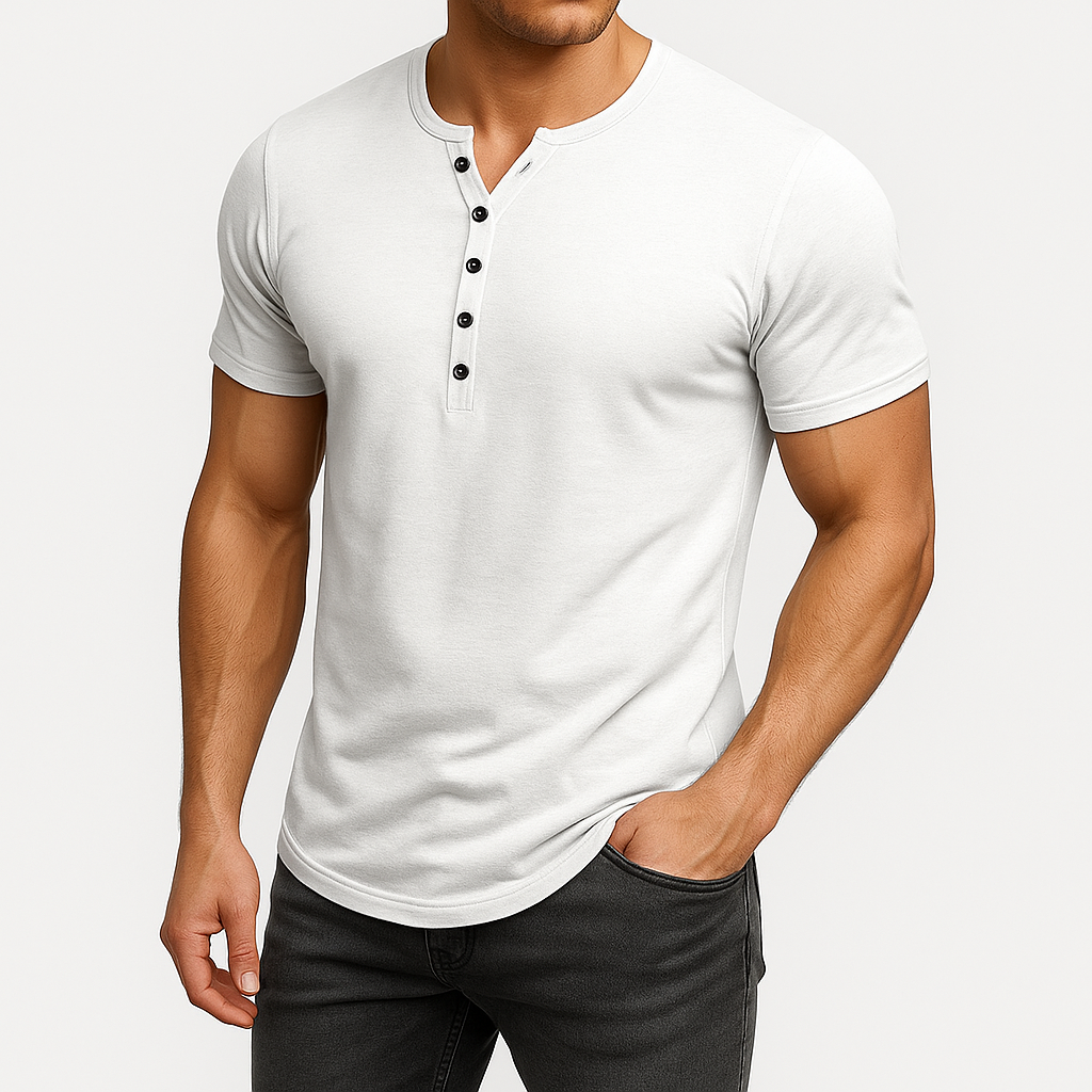 Marchmel | Homme Chemise Henley Ajustée