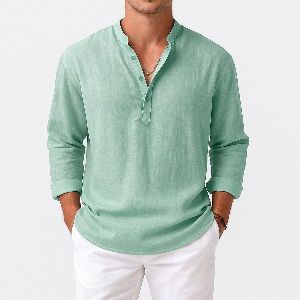 Marchmel | Homme Chemise Henley en Lin