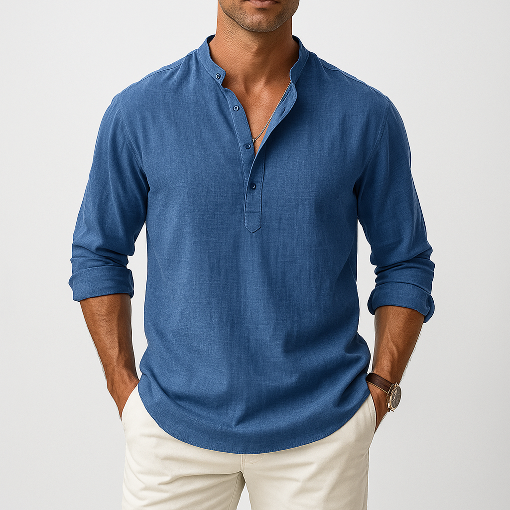 Marchmel | Homme Chemise Henley en Lin