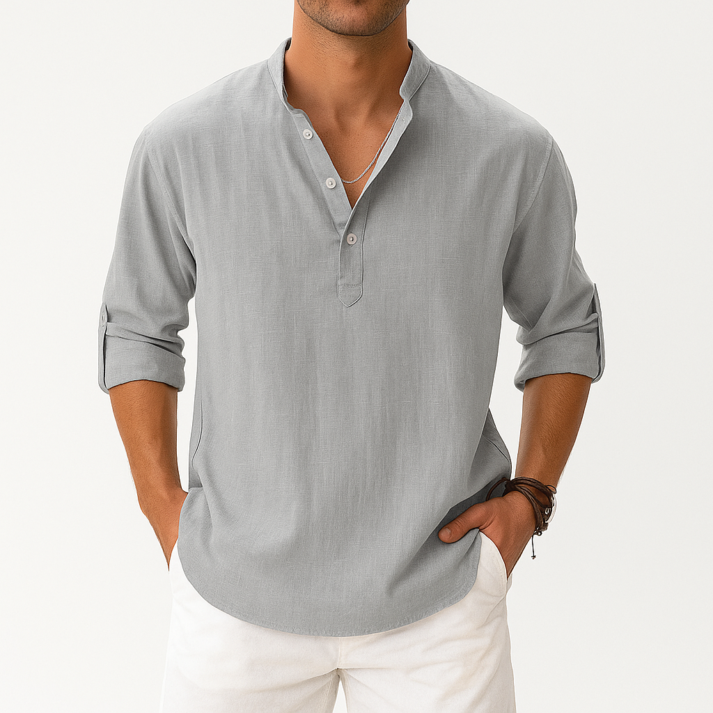 Marchmel | Homme Chemise Henley en Lin