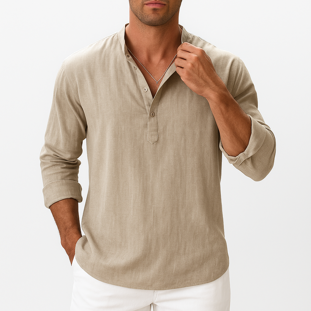 Marchmel | Homme Chemise Henley en Lin