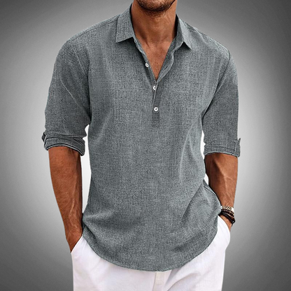 Marchmel | Homme Chemise Lin Classique Été