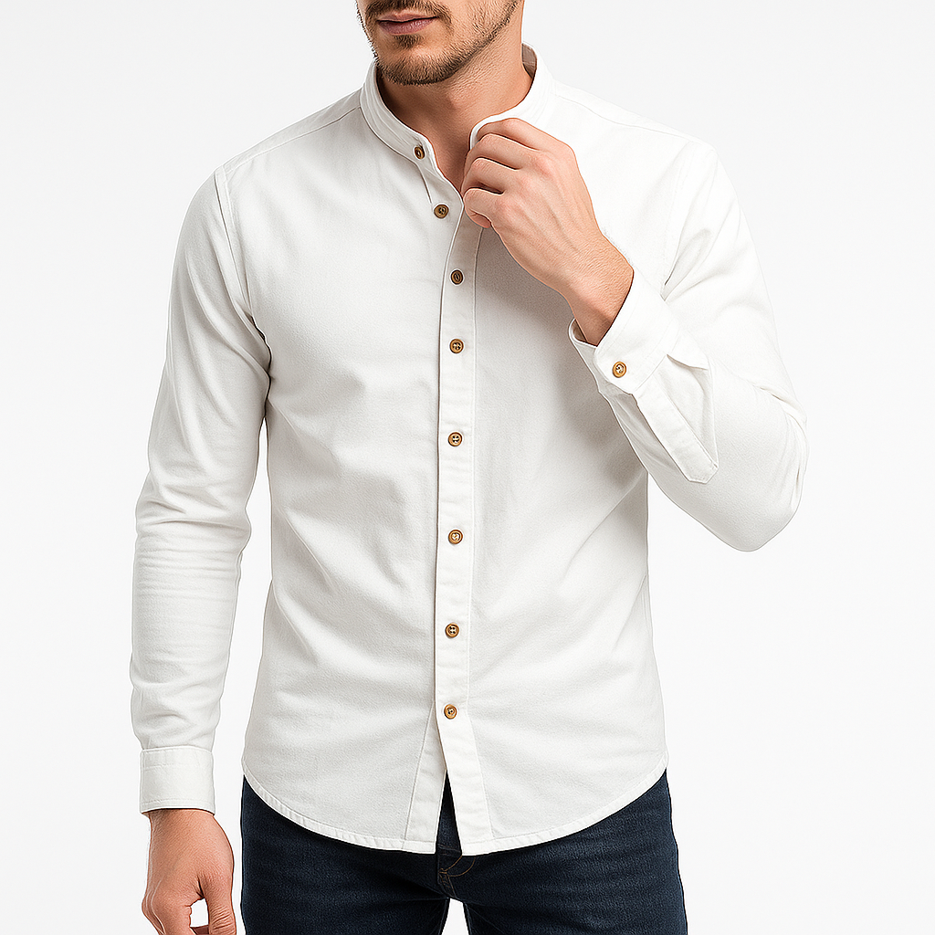 Marchmel | Homme Chemise à Col Montant