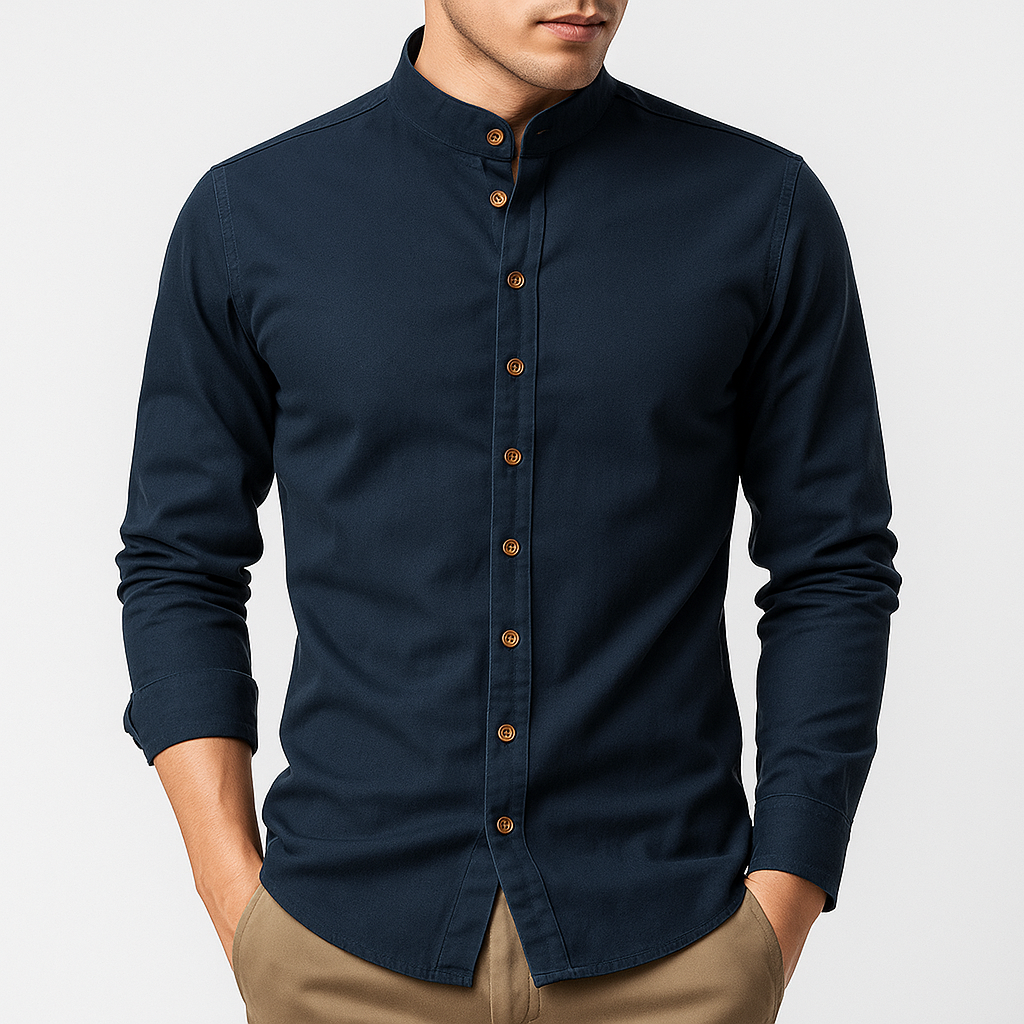 Marchmel | Homme Chemise à Col Montant