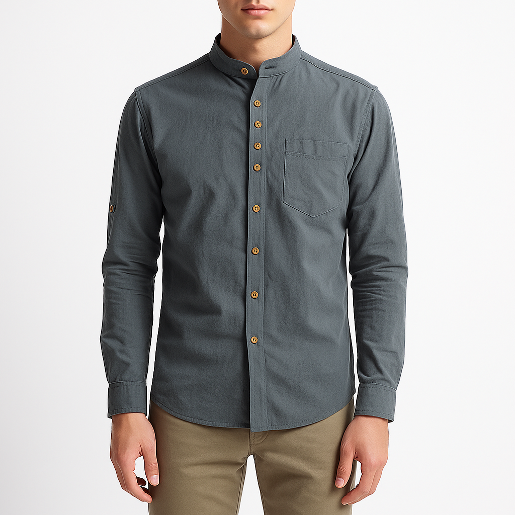 Marchmel | Homme Chemise à Col Montant