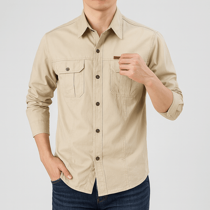 Marchmel | Homme Chemise à Col Pointu