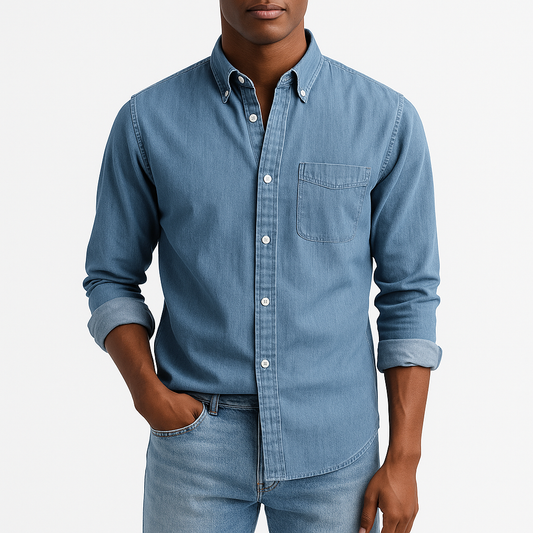 Marchmel | Homme Chemise en Denim Boutonnée