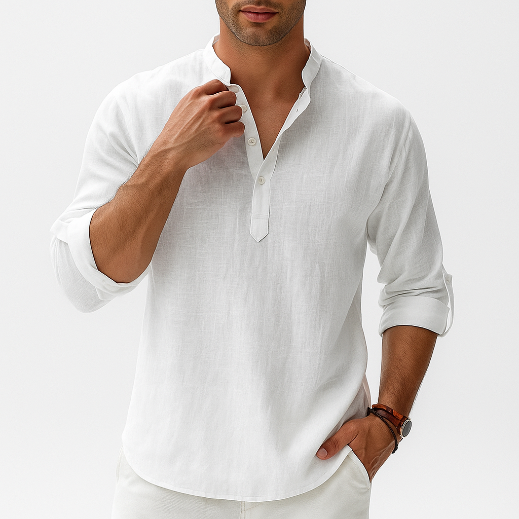 Marchmel | Homme Chemise en Lin Longue