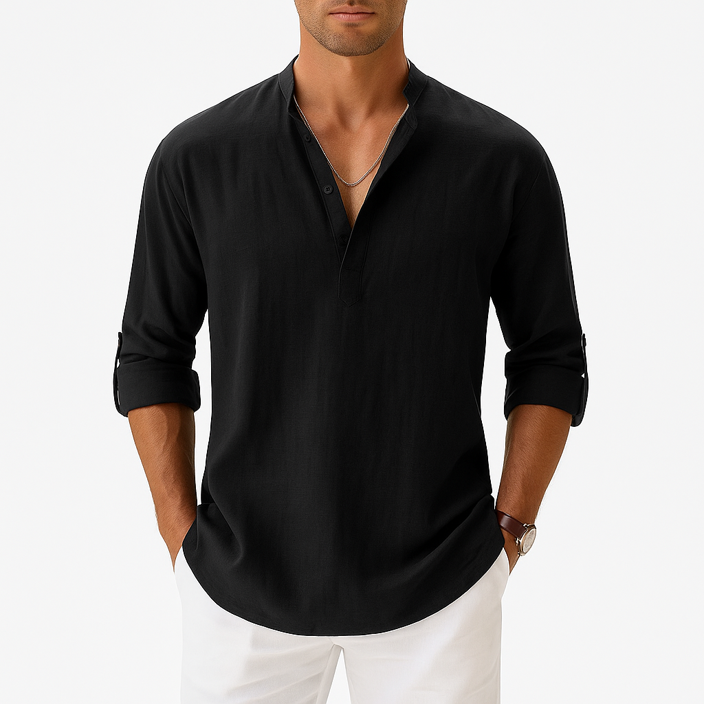 Marchmel | Homme Chemise en Lin Longue